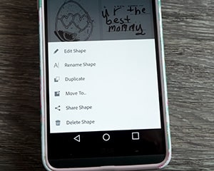 Showing people a screenshot of the first few steps to export