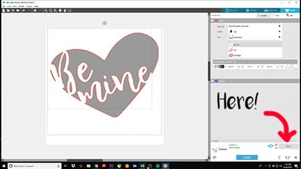 Showing how to do a test cut in Silhouette Studio