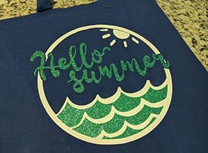 Image depicting the downloadable cut file Hello Summer