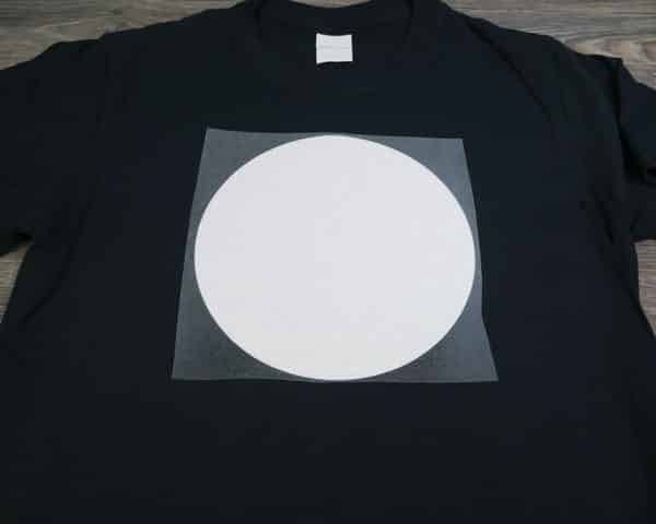 The GlitterFlex® Ultra on the shirt before being pressed